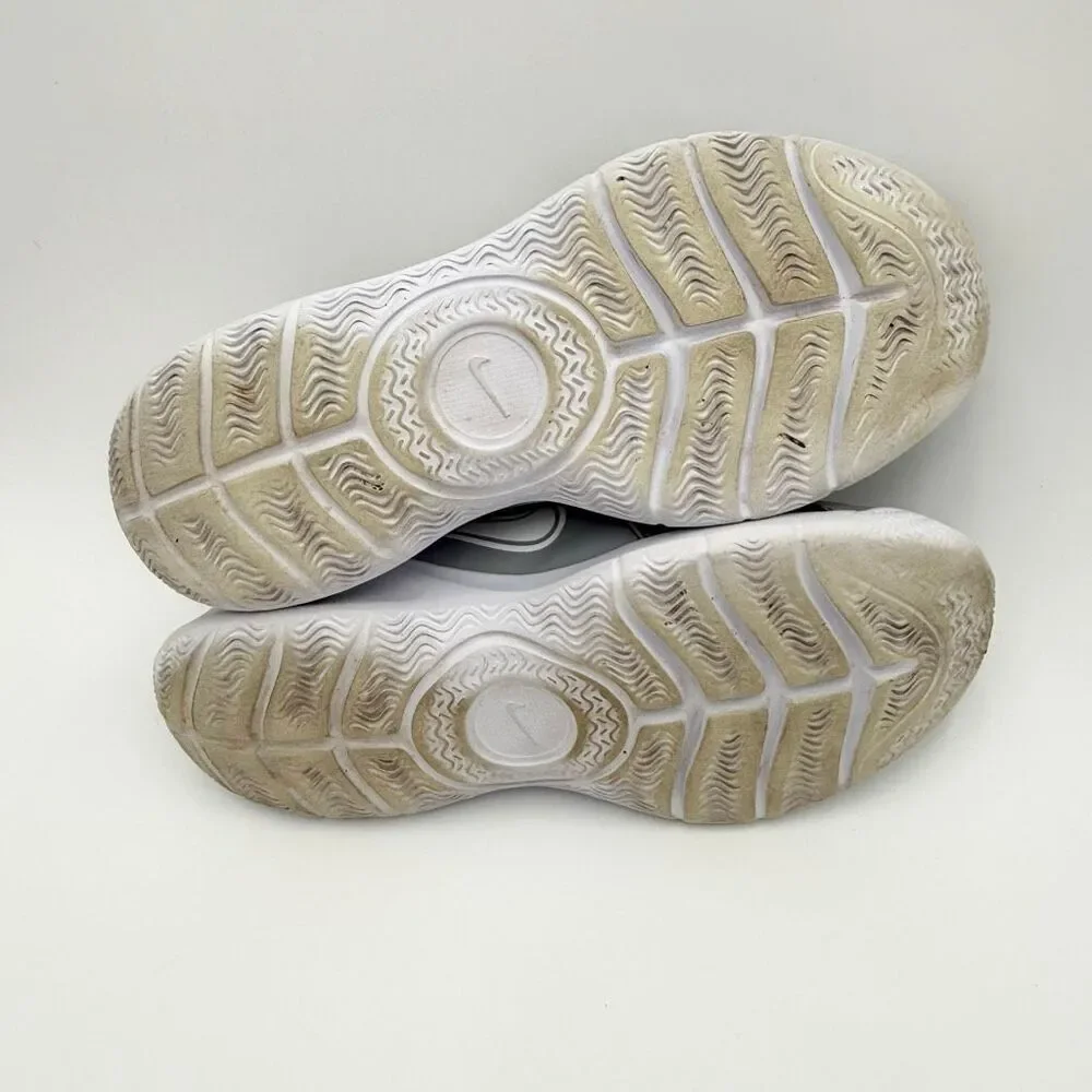 Nike Flex Runner 3 Wolf Gray White Slip-On Sneakers - US Kids Size 6.5Y / EU 39